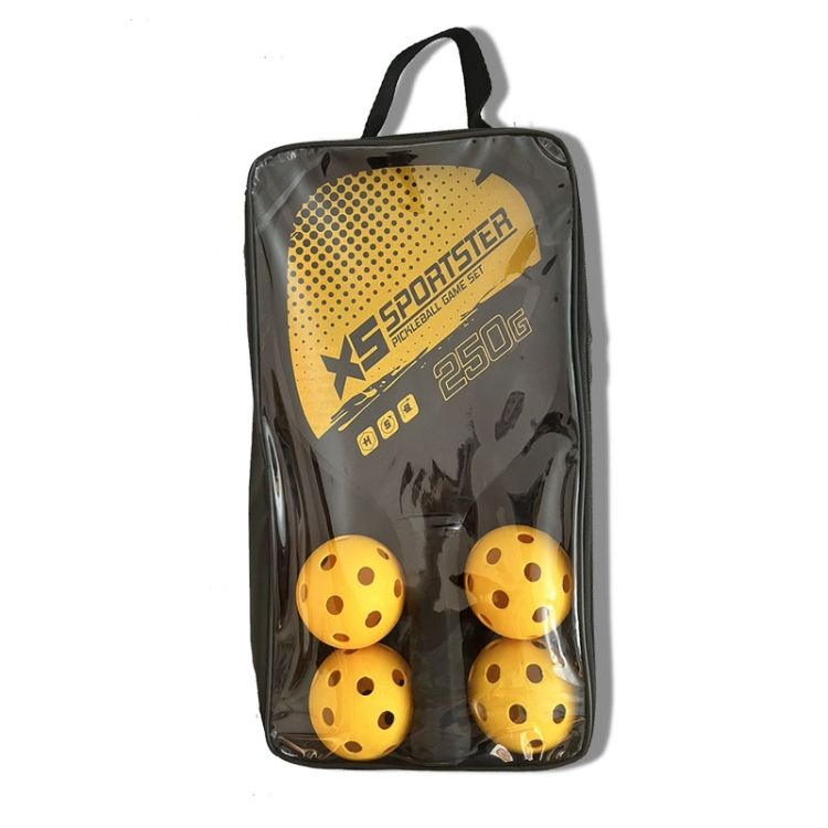 2 Peak Paddles Rackets & 4 Pickleball Balls Set
