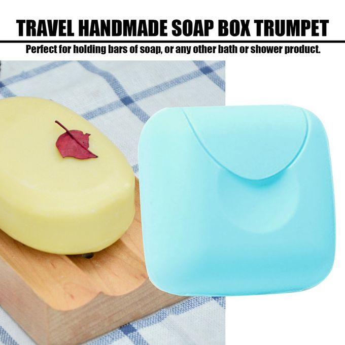 Seal Soap Box Toilet Soap Boxes  Ase Holder With Lid Se Ng Bathroom Su Lies-Blue