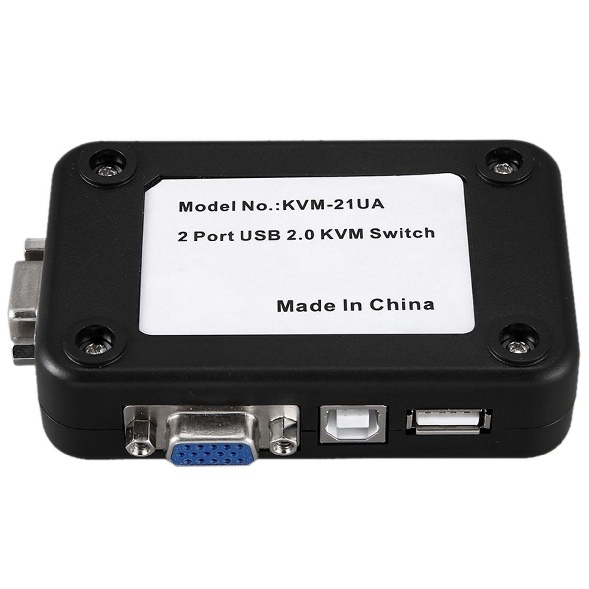 Usb 2.0 Kvm Switch 2 Port Usb Switcher 1920 x 1440 Vga Svga Switch Splitter Box For Computer Sharing Monitor Keyboard