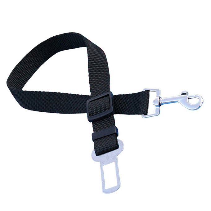 Pet Dog Cat Car Seat Belt Adjustable Harness Seatbelt Lead Leash Pet Supplies Black