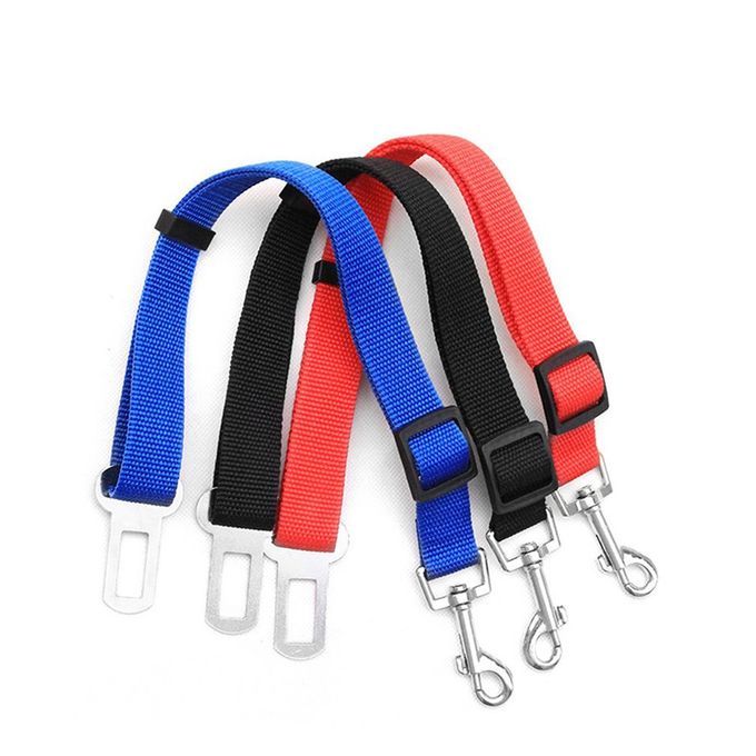 Pet Dog Cat Car Seat Belt Adjustable Harness Seatbelt Lead Leash Pet Supplies Black