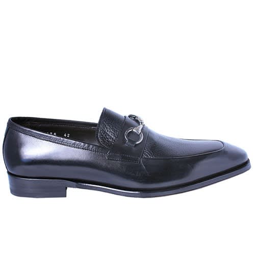 Black Shoe With Deer Skin Top
