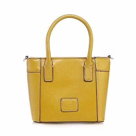 Structured Small Grab Bag - Lime Yellow