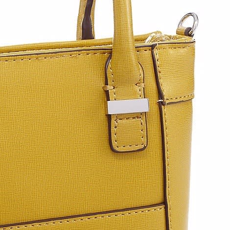 Structured Small Grab Bag - Lime Yellow