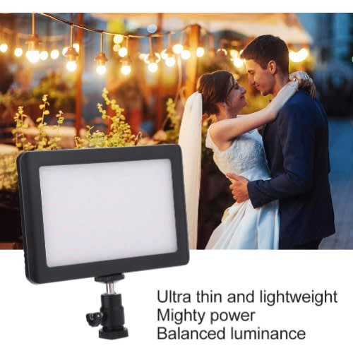 Pad-192 Led Dimmable Continous Light Panel With Camera Mount And Filters Video Lighting,