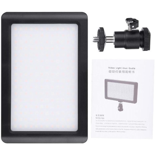 Pad-192 Led Dimmable Continous Light Panel With Camera Mount And Filters Video Lighting,