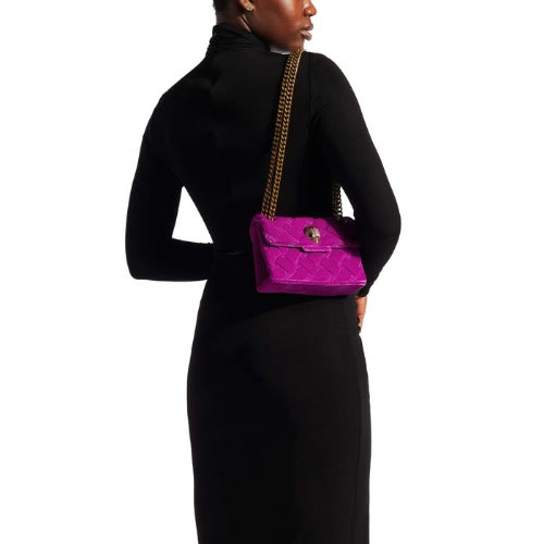 Velvet Kensington Mini Bag – Fuchsia