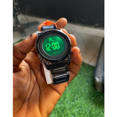 Digital Luminous LED Sport Men’s Wrist Watch - Black