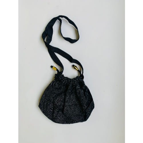 Shoulder - Crossbody Bag- Pink Butterfly Design - Black