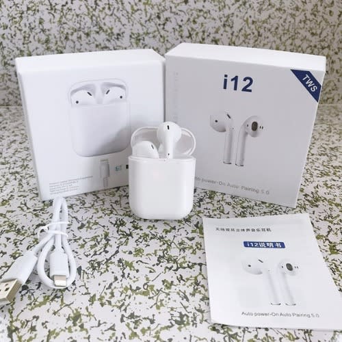 i12 Tws Wireless Bluetooth 5.0 Earbuds - White
