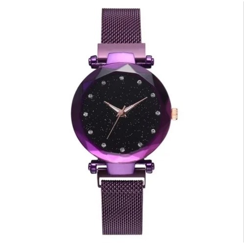 Dimexx Collections Women's Magnetic Quartz Watch - Purple