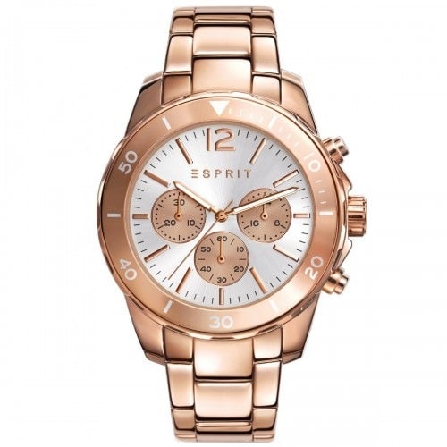 Haylee Rose Gold Ladies Chronograph Watch - ES108262006