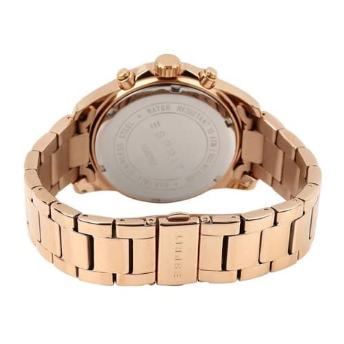 Haylee Rose Gold Ladies Chronograph Watch - ES108262006