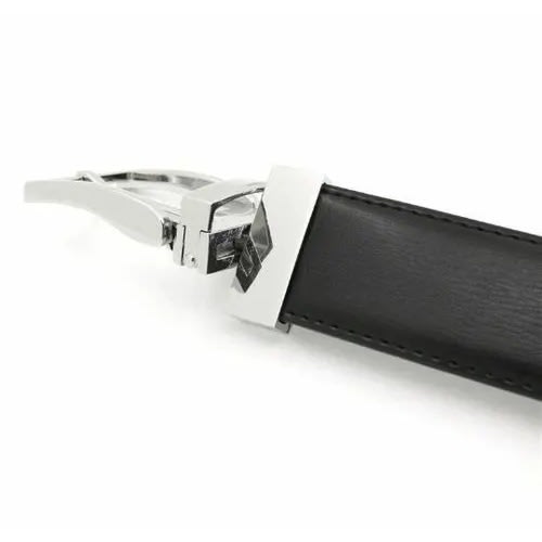 2 In 1 Genuine Unadulterated Leather Belt With Reversible Buckle