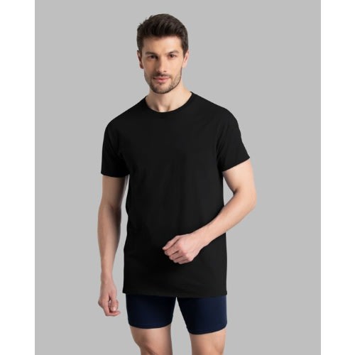 6pack Round Neck T Shirt - Black