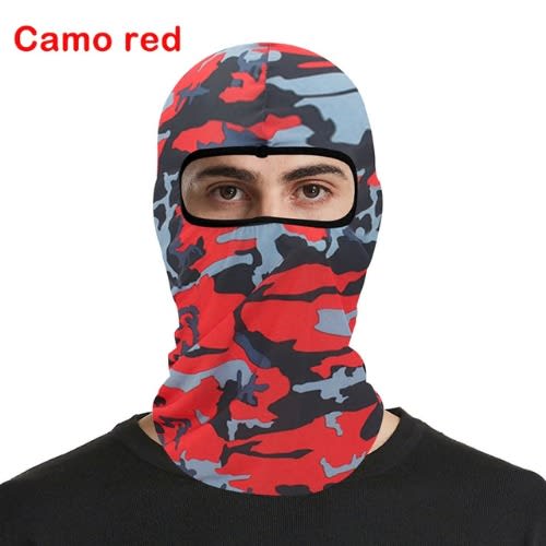 Cover Face Mask - Camouflage Red