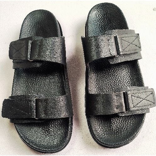 Men Double Leather Slippers