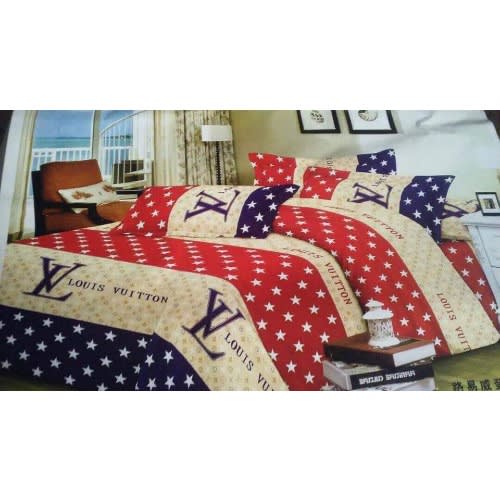 Lv Complete Bedding Set - 1 Duvet, 1 Bed Sheet And 4 Pillow Cases