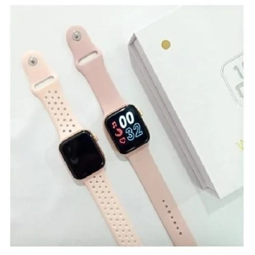 T55 Smart Watch With Magnetic Charging, Call And Message Functions - Gold