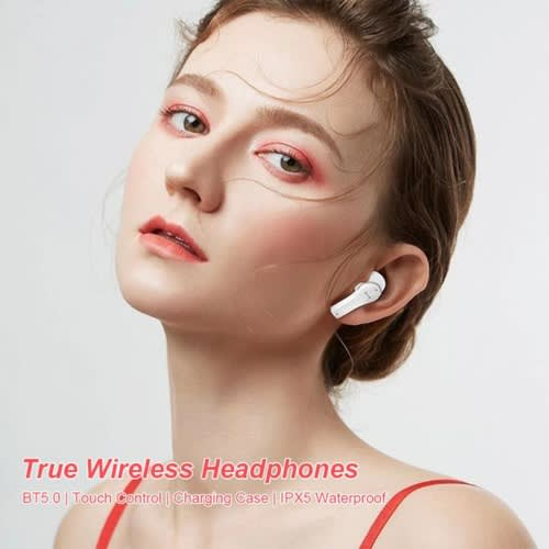 Qt82 True Wireless Headphones Bluetooth - white