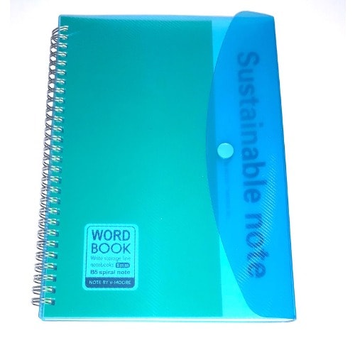 B5 Spiral Sustainable Note With Cover - Blue