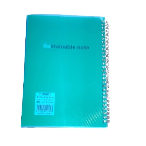 B5 Spiral Sustainable Note With Cover - Blue