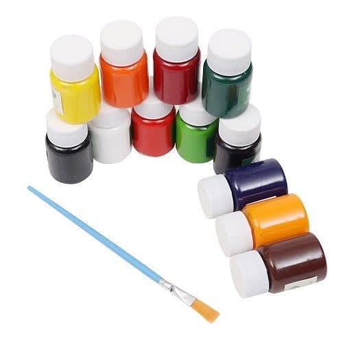 12 Bottle 15ml Poster Color+brush