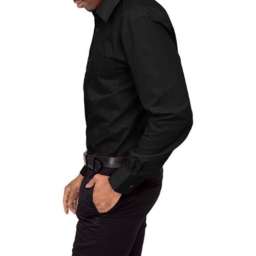 Long Sleeve Plain Shirt - Black