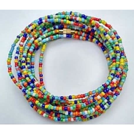 Multicolor Waist Beads - 10 Pieces