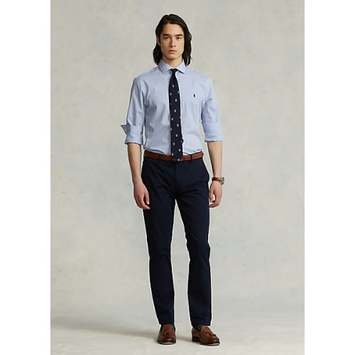 Slim Fit Striped Poplin Shirt