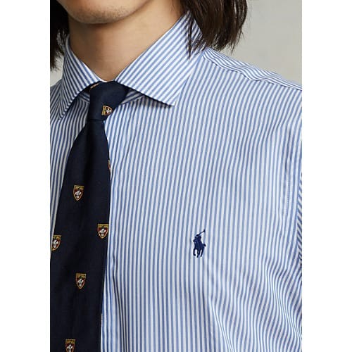 Slim Fit Striped Poplin Shirt
