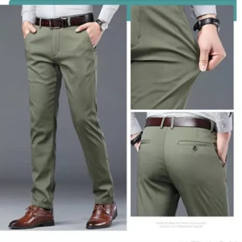 Cotton Chinos - Army Green