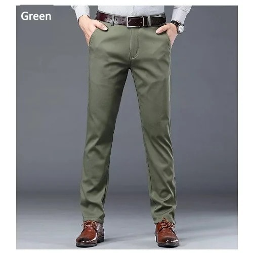 Cotton Chinos - Army Green