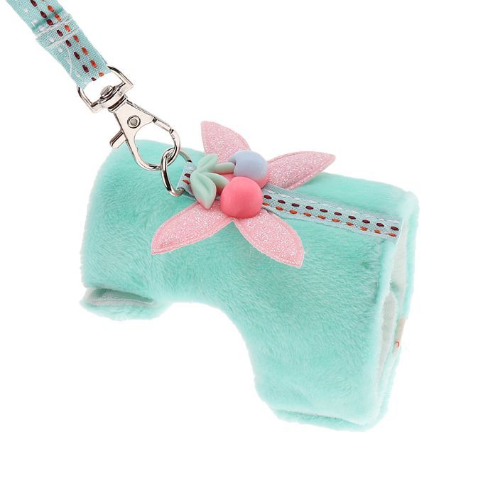 Soft Small Animal Pet Hamster Chinchilla Harness Vest Leash Green S