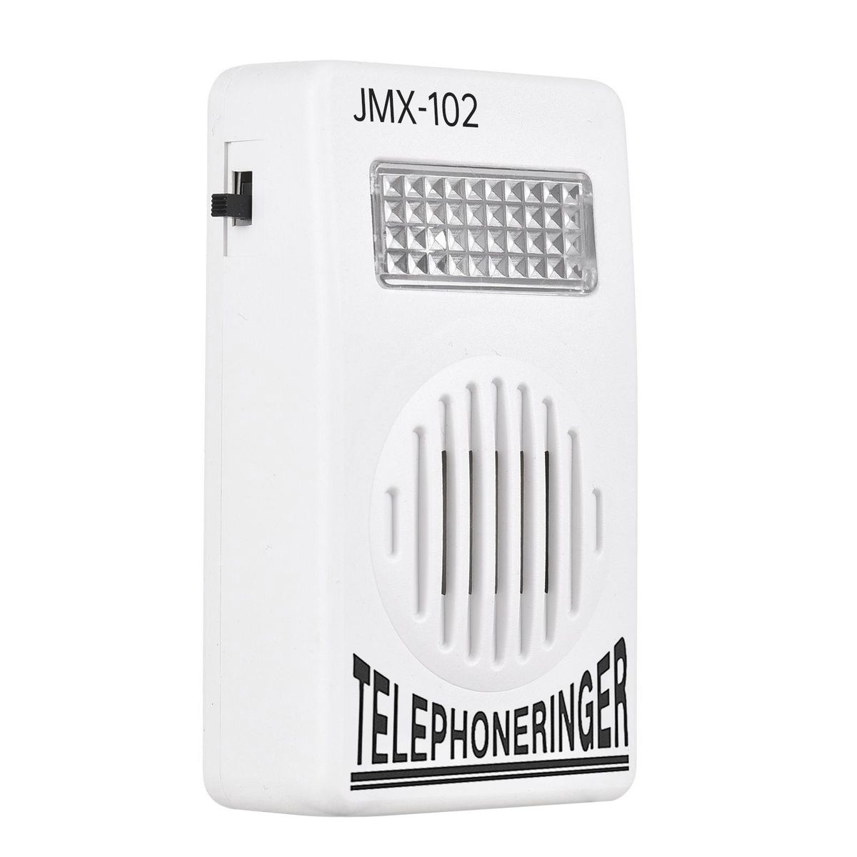Loud Telephone Ringer 70db Amplifier Ringing Help Strobe Light Bell with Flash Light Suitable for Landline Phone 6P2C Connector Type Wall-mounted Battery-free