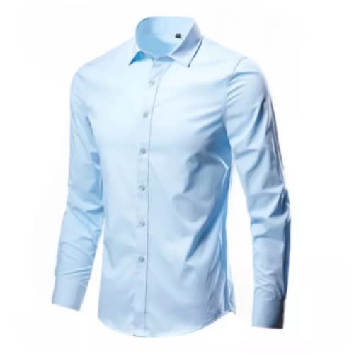 4in1 Formal Longsleeve Shirt- Sky Blue/ White/ Black & Navy Blue