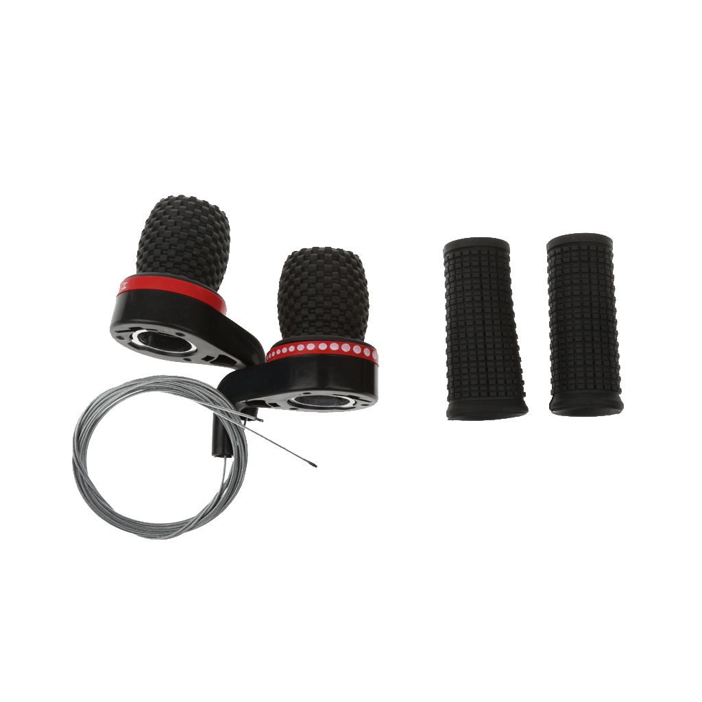 2 PCS  Universal Road Handlebar Grip Gear Shifter