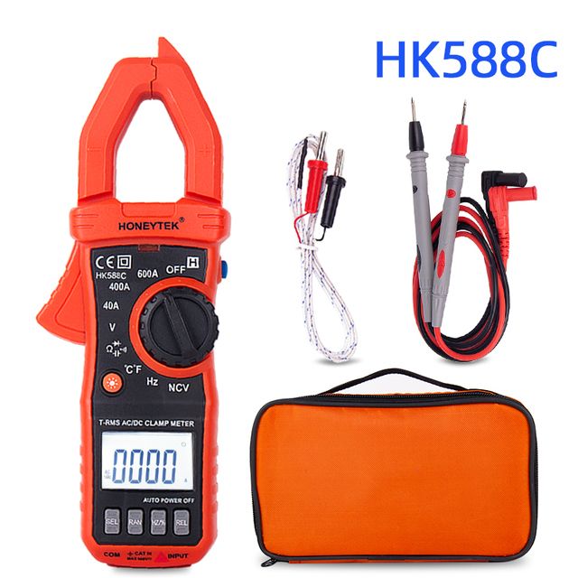 Digital Clamp Meter Multimeter Ac Dc Amperimetrica True Rms