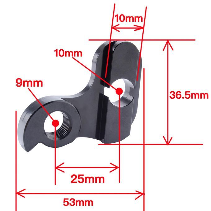 Bike Rear Derailleur Converter 3 Speed Cycling Refit Tail Hook Black