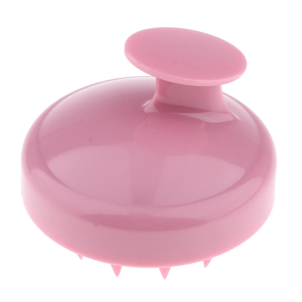 Silicone Scalp Hair Washing Cleaning Shower Neck Body Scrubbing Pink