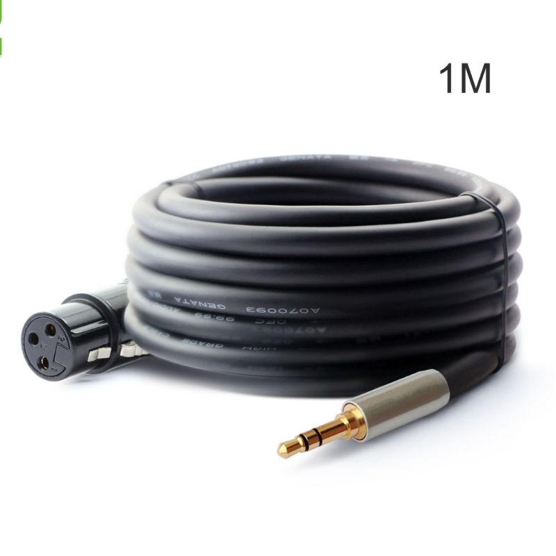 Audio-Cable XLR Female To 3.5-Jack Male Aux-Connector Gold