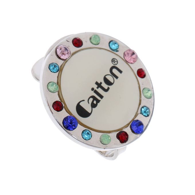 Rhinestone Golf Ball Marker Magnetic Visor Hat Clip Great Rhinestone
