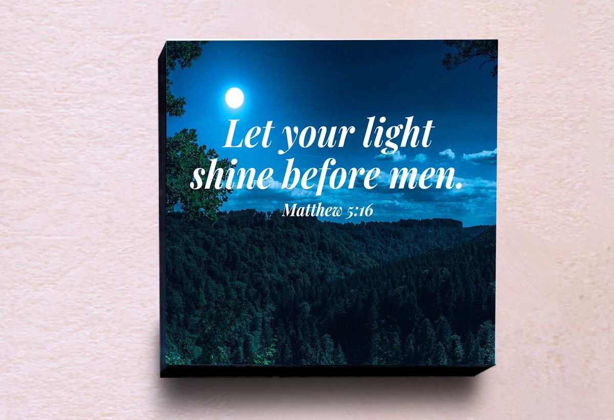 3pcs Stickable Christian Scripture Wall Art Decor Frame