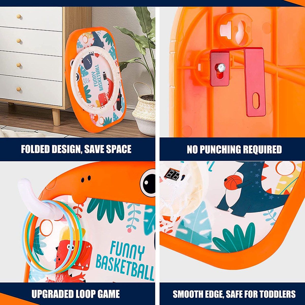 Electronic Scorer Hoop,Mini Hoop Indoor with B