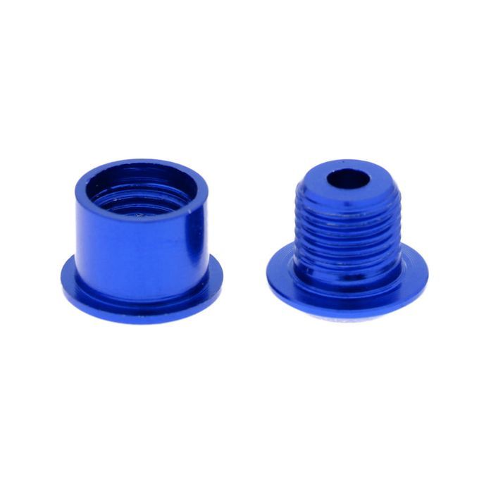5Pcs Aluminum Alloy Bike Bicycle Chainring Crankset Bolt M8x5mm Blue