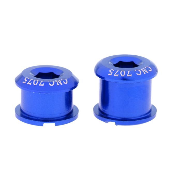 5Pcs Aluminum Alloy Bike Bicycle Chainring Crankset Bolt M8x5mm Blue
