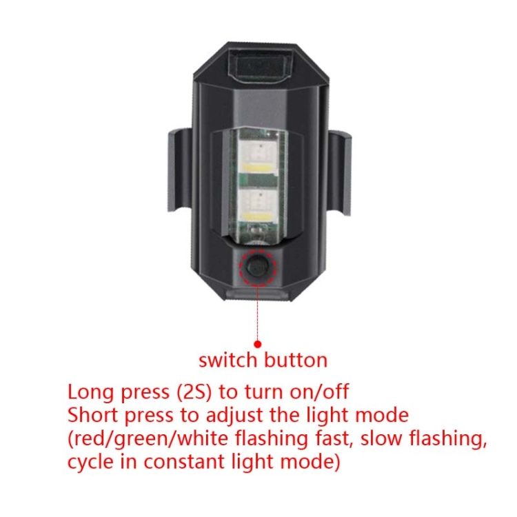 Bicycle Night Ride Warning Light Motorcycle Light 3 Colors