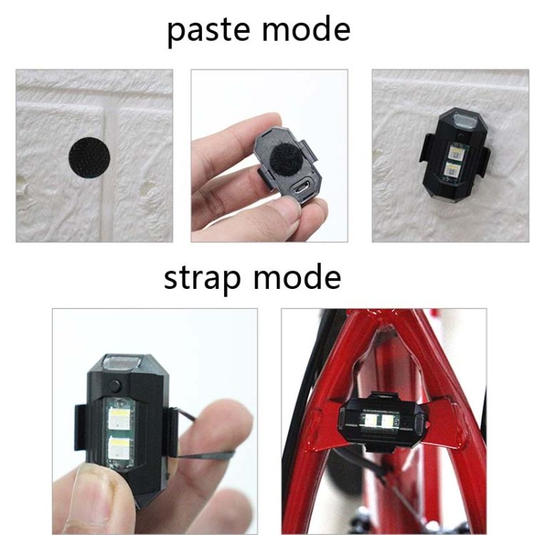 Bicycle Night Ride Warning Light Motorcycle Light 3 Colors