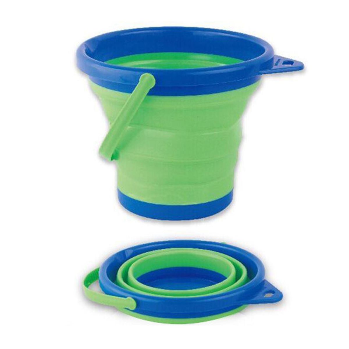 Folding Bucket Summer Beach Folding Bucket Green