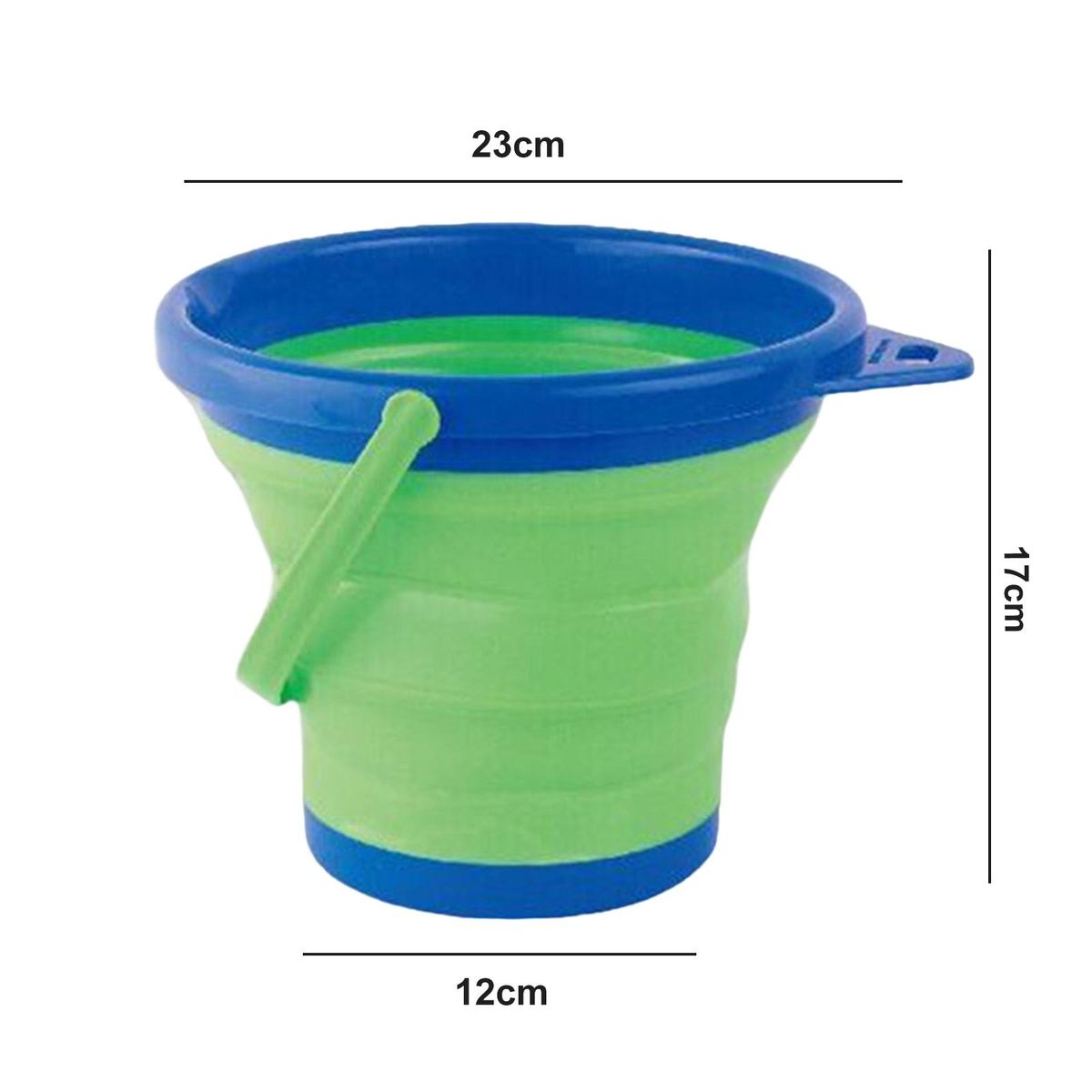 Folding Bucket Summer Beach Folding Bucket Green